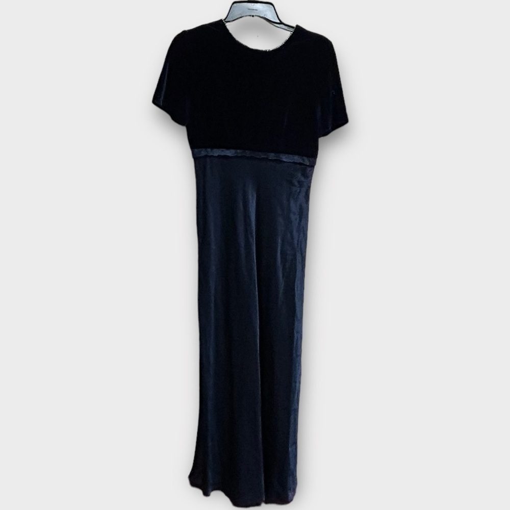 CDC Evening Vintage Formal Dress Floor Length Prom Velvet Bedazzled Size 10